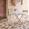 Set tavolo da giardino pieghevole in acciaio con 2 sedie, Anteprima dell’immagine prodotto 5