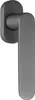 A close-up studio shot of a gray door handle. Produktbild-Vorschau