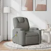 vidaXL Fauteuil de massage gris foncé Tissu Voir les images du produit 2