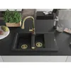 Mexen Gaspar 1,5-Becken-Granitspüle mit Abtropffläche und Produktbild-Vorschau 3