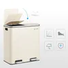 SONGMICS Mülleimer, Abfalleimer, mit 2 Fächern, 2 x 30 L, Produktbild-Vorschau 3
