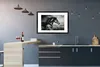 MuchoWow® Gerahmtes Poster Pferd - Tiere - Schwarz - Weiß Produktbild-Vorschau 5