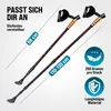 SPORTANA® Wanderstöcke Teleskop mit Aufsätze Gummipuffer Produktbild-Vorschau 4
