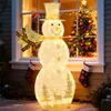 COSTWAY 141cm LED Schneemann beleuchtet, Weihnachtsdeko Produktbild-Vorschau 2