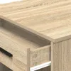 Möbel Schreibtisch mit Schubladen Ablage Sonoma-Eiche Produktbild-Vorschau 8