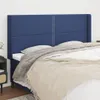 vidaXL Kopfteil mit Ohren Blau 203x16x118/128 cm Stoff Produktbild-Vorschau 2