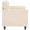 2-Sitzer-Sofa Beige 120 cm Mikrofasergewebe Produktbild-Vorschau 4