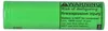 A green battery with a warning label. Produktbild-Vorschau