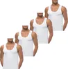 Four men wearing white tank tops are shown from the chest up, arranged diagonally. Produktbild-Vorschau