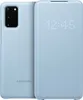 A light blue Samsung phone case is shown next to a light blue Samsung phone. Anteprima dell’immagine prodotto