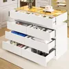 Flieks Sideboard mit Glas & LED-Beleuchtung, 8 Schubladen, Produktbild-Vorschau 5