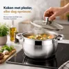Kochtopfset 6-teilig Edelstahl  Induktion  Töpfe mit Produktbild-Vorschau 5