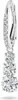 A single diamond earring with a silver band and three hanging diamonds. Produktbild-Vorschau