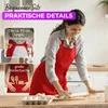 EllaTex Schürze Kochschürze Latzschürze 100% Baumwolle Produktbild-Vorschau 4
