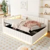 Letto imbottito 140x200 cm con spazio contenitore a Anteprima dell’immagine prodotto 1