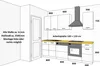 Küche Artisan Cappuccino 250 cm Küchenzeile Hochglanz Produktbild-Vorschau 2