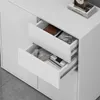doporro Buffet Commode 80 cm Meuble de Rangement Blanc Mat Voir les images du produit 6