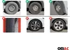 4x Radkappen 15 zoll Schwarz & Weiß Produktbild-Vorschau 4