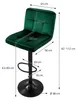ML-Design 2er Set Barhocker Tresenhocker 360° drehbar, Produktbild-Vorschau 7