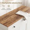 VASAGLE Kücheninsel mit 3 Türen, 106,8 x 40 x 89,2 cm, Weiß Produktbild-Vorschau 7