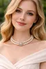 Perlen Collier 38cm Weißgold 750 18K Choker Akoyaperlen 9mm Produktbild-Vorschau 3