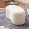 Hocker Melbourne aus weißem Boucle Stoff, 80 cm Länge, 43 Produktbild-Vorschau 1