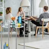 relaxdays Servierwagen silber 50,0 x 50,0 x 75,0 cm Náhled obrázku produktu 3
