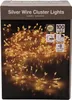 LED Cluster Lichterkette 100 LEDs 1 m warmweiß Timer IP44 Produktbild-Vorschau 3