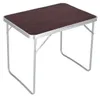 Verk 14468 Turistický stůl - skládací 80 x 60 x 70 cm hnědý Náhled obrázku produktu 1