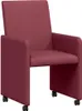 vidaXL Esszimmerstühle mit Rollen 2 pcs Weinrot 57 x 66 x Produktbild-Vorschau 1