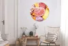 MuchoWow® Rundes Wandbild - Runde Bilder Muscheln - Rot - Produktbild-Vorschau 4