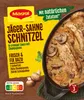 A package of Maggi Fix for Jäger Sahne Schnitzel with a picture of the prepared dish. Anteprima dell’immagine prodotto