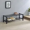 Schuhregal NAVAN Metall Schwarz, robuste Schuhbank mit 2 Produktbild-Vorschau 2