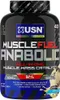 A product shot of a USN Muscle Fuel Anabolic supplement container. Produktbild-Vorschau