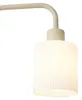 Skandinavische Stehleuchte Beige mit Weißem Glas Wisp Produktbild-Vorschau 2