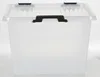 Boîte à charnières 19L transparente avec couvercle Boîte de Voir les images du produit 3