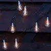 LED Solar Lichterkette mit 10 transparenten Glühbirnen mit Produktbild-Vorschau 4