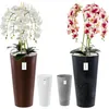 Künstliche Orchidee Kaskaden Blumenstrauß Weiß im Topf Produktbild-Vorschau 10