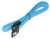 deleyCON SATA 3 Nylon Kabel 60cm gerade 6 Gbit/s - Blau Produktbild-Vorschau 4