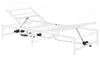 vidaXL Lit électrique réglable, structure blanche, 107 x Voir les images du produit 1