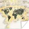 MuchoWow® Poster Weltkarte - Farben - Aquarellfarben 30x30 Produktbild-Vorschau 1
