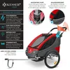 KESSER® Kinderanhänger Fahrradanhänger 360° Drehbar mit Produktbild-Vorschau 3
