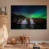 MuchoWow® Poster Nordlicht - Wasserfall - Island - Natur Produktbild-Vorschau 6