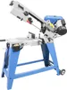 A metal cutting bandsaw with a blue stand is shown against a white background. Produktbild-Vorschau