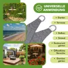 KRUMAD Sonnensegel, 3x3m, Grau, Dreieckig, UV-Schutz 95%, Produktbild-Vorschau 5