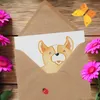 Mr. & Mrs. Panda Grußkarte Corgie - Weiß - Geschenk, Süß, Produktbild-Vorschau 3