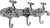 Garderobenhaken Silber 40x18x12cm Wandgarderobe Wasserhahn Produktbild-Vorschau 1