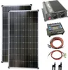 Solar Set 12V 2x130 Watt Solarpanel Kabel Wechselrichter Produktbild-Vorschau 1