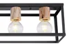 Globo Lighting Deckenleuchte Metall schwarz matt, Holz Produktbild-Vorschau 6