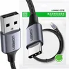 The image shows the packaging and close-ups of a Ugreen USB-A to USB-C cable. Produktbild-Vorschau